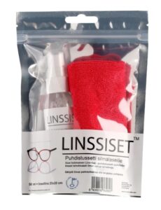 Puhdistussetti silmälaseille